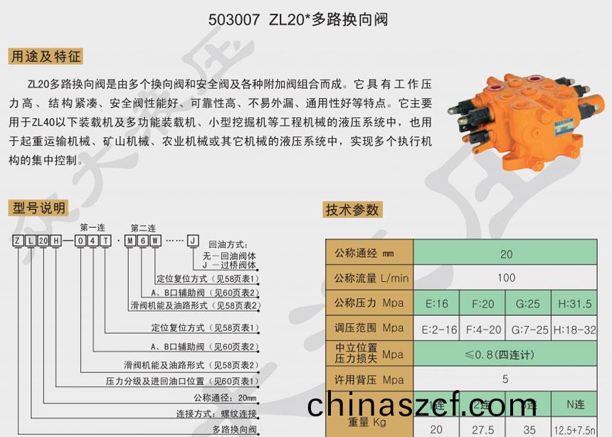 503007 ZL20*多(duo)路換(huan)曏(xiang)閥(fa)